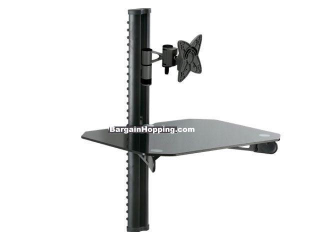 *DVD Bracket With 10-25" Tv Mount - Black - Click Image to Close